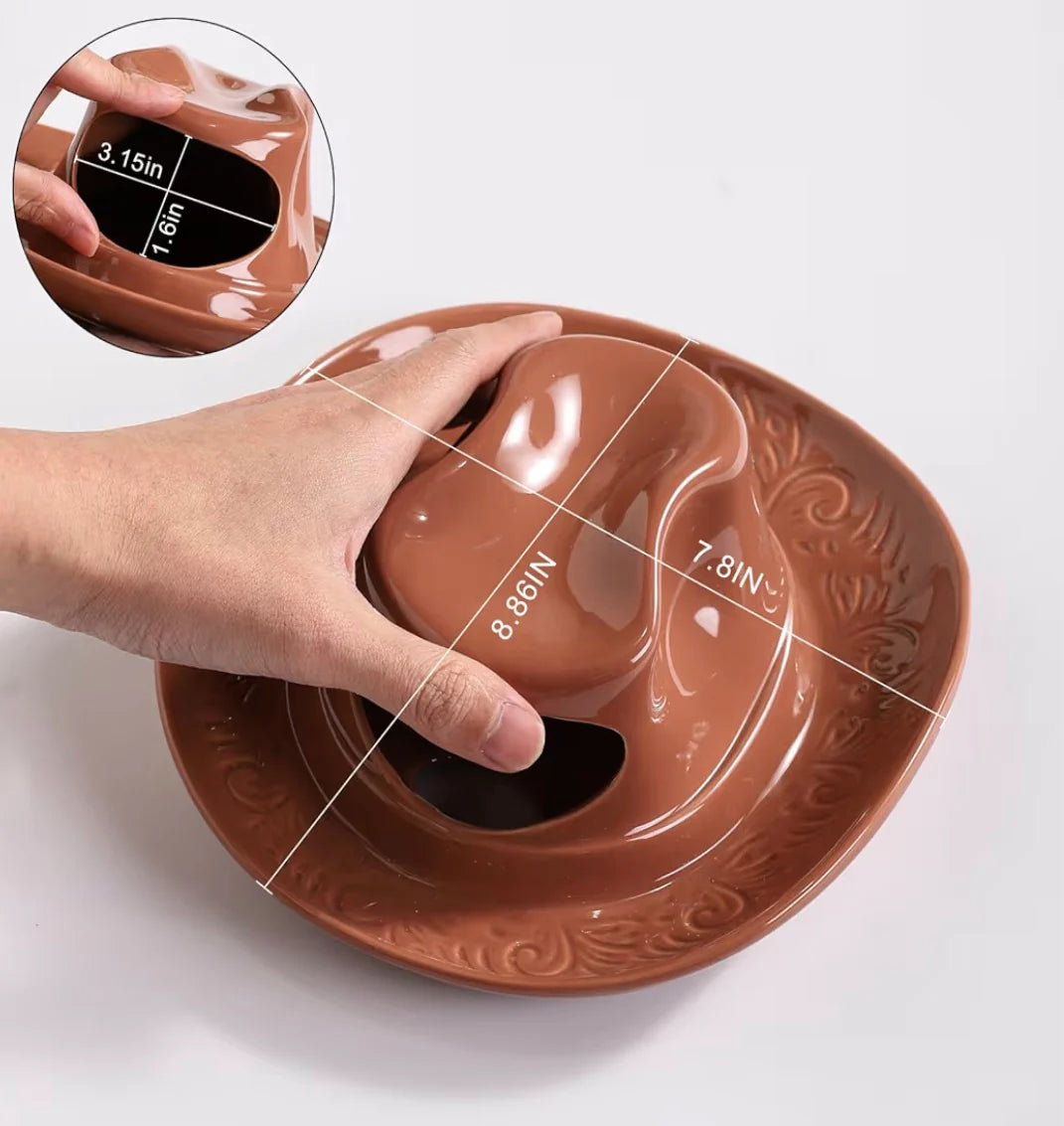 Cowboy Hat Flower Vase